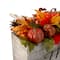24" Autumn Harvest Maple Leaf & Berry Arrangement in Wooden Box